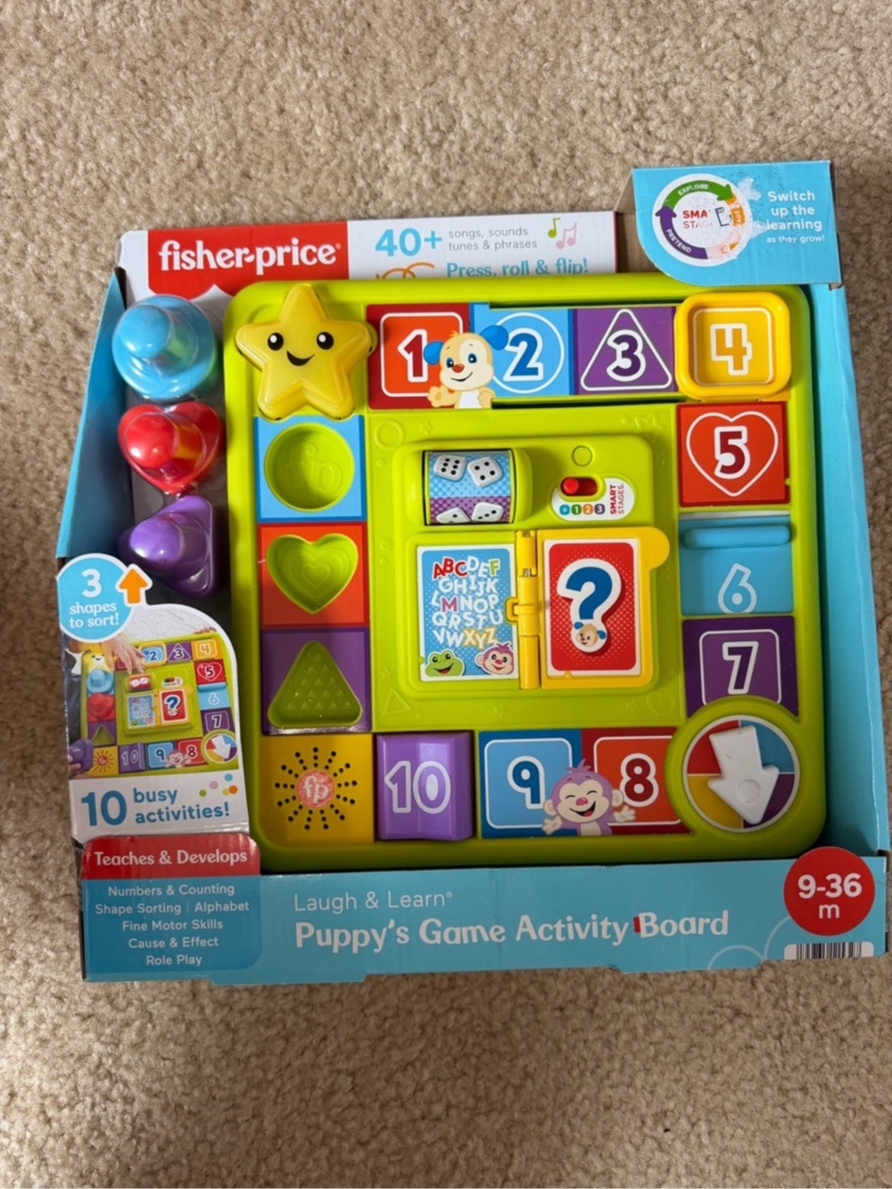 New Fisher-Price Laugh & Learn Puppy's Game Activity Board